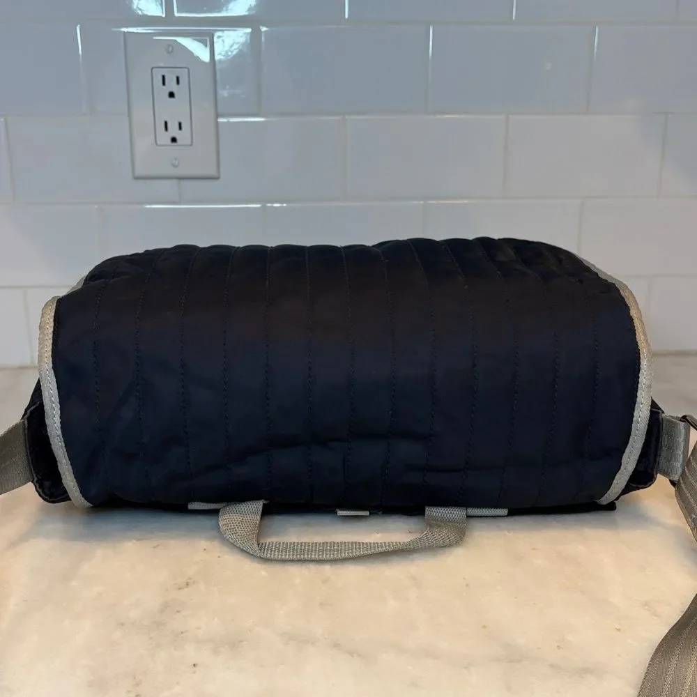 Armani Emporio Navy Blue Designer Baby Diaper Weekender Messenger Bag Set